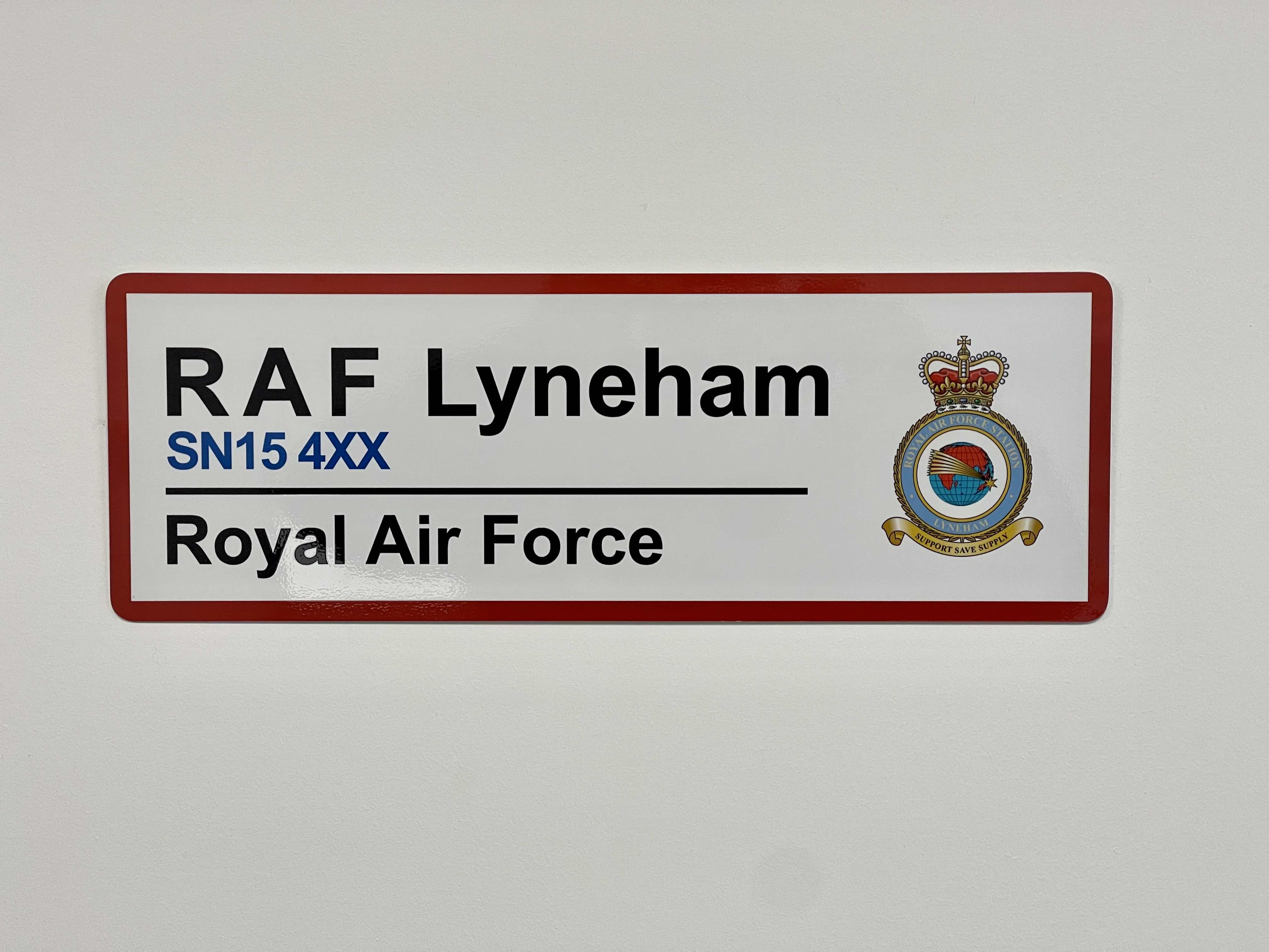 RAF Station Wall Sign