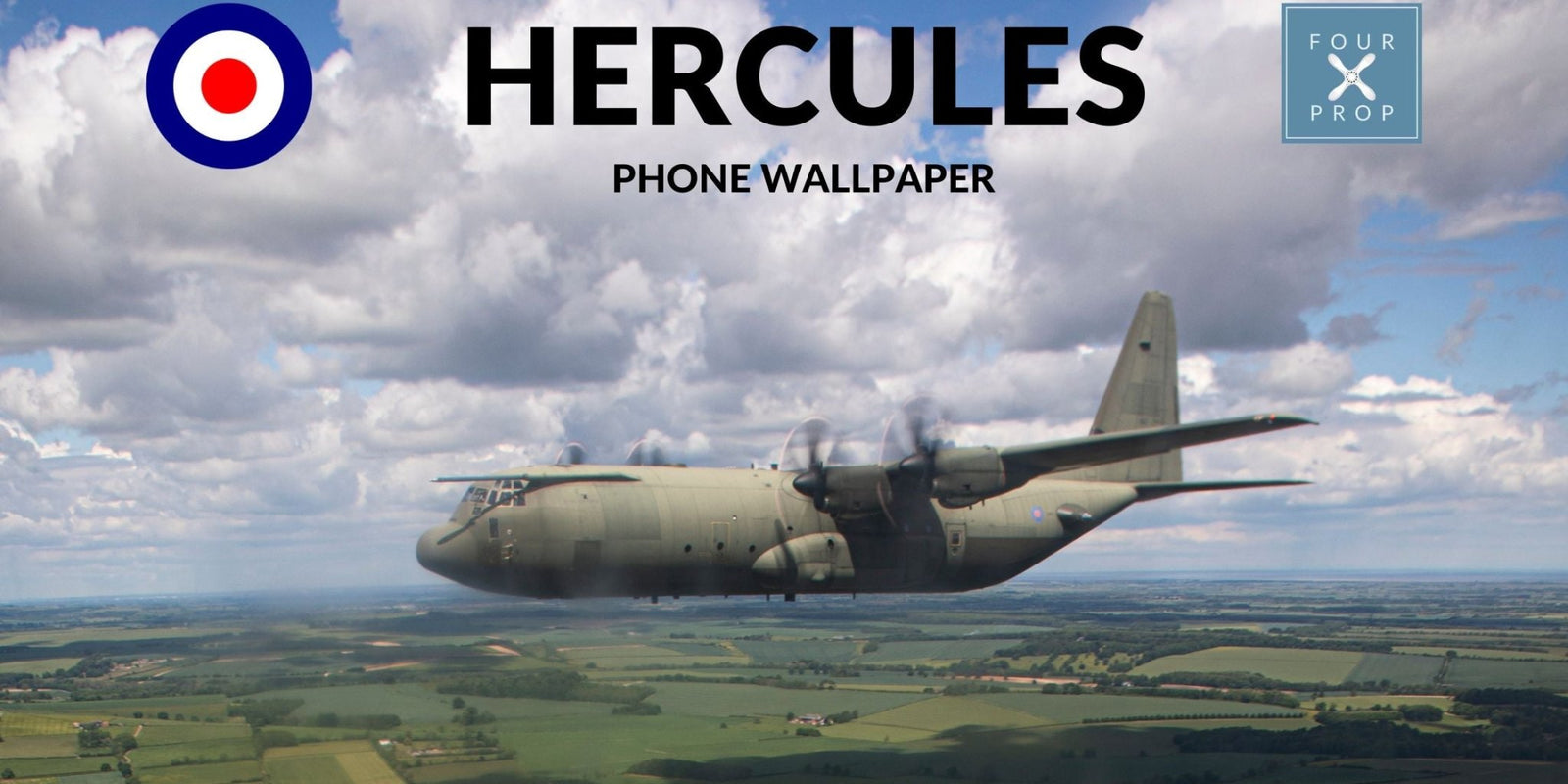 47 Sqn Hercules Wallpaper - Four Prop