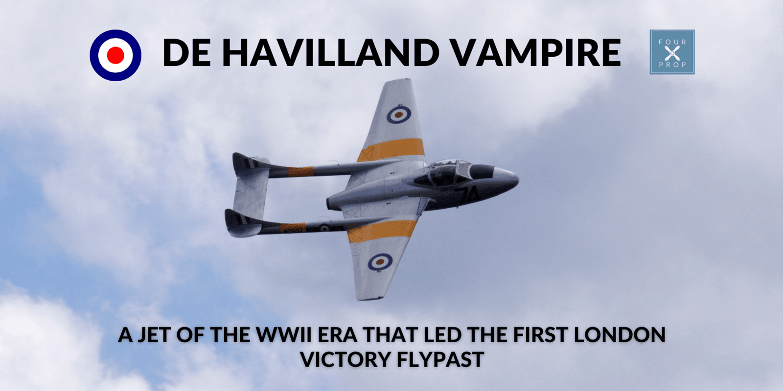 de Havilland Vampire - Four Prop