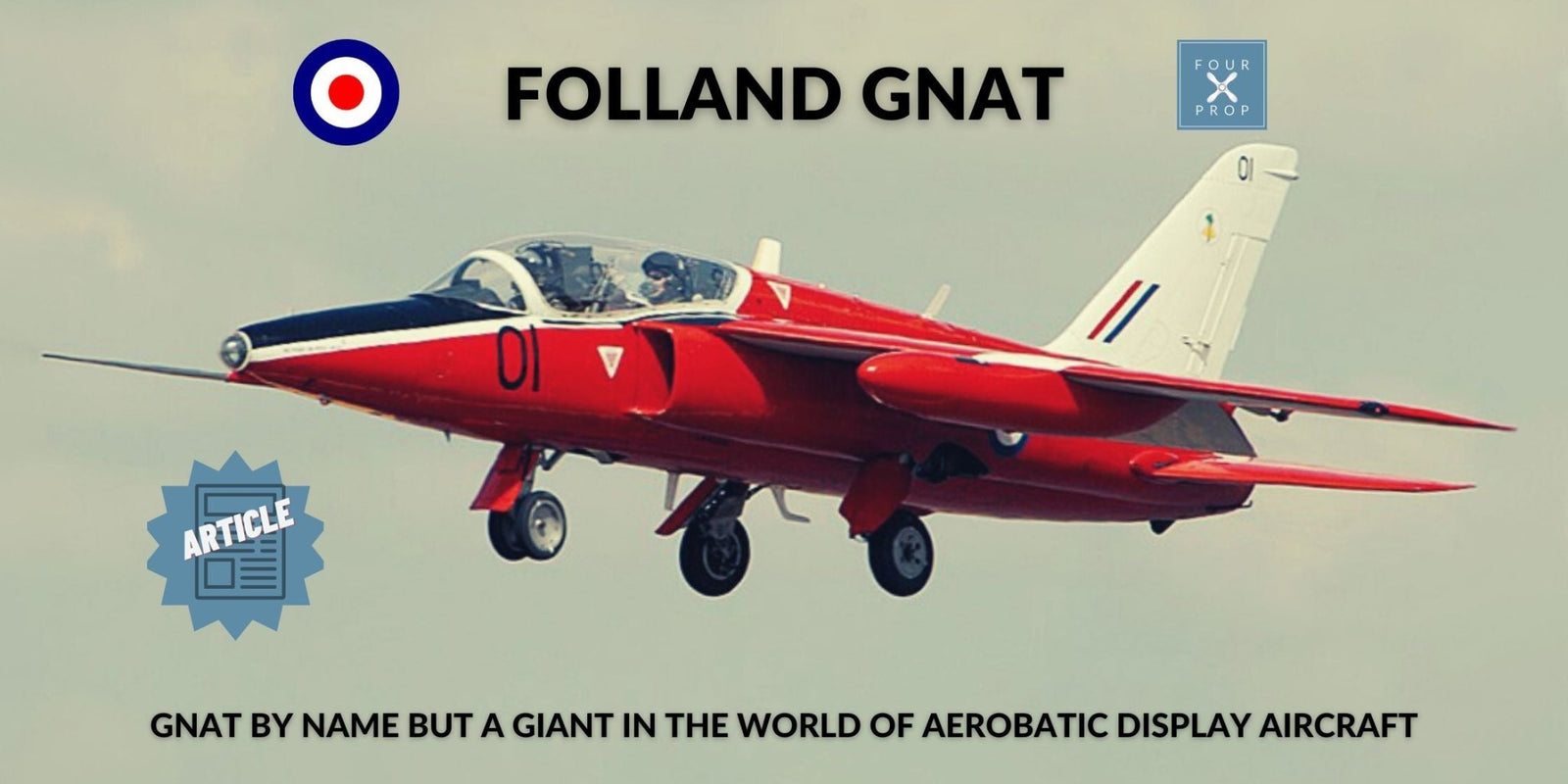 Folland Gnat - Four Prop