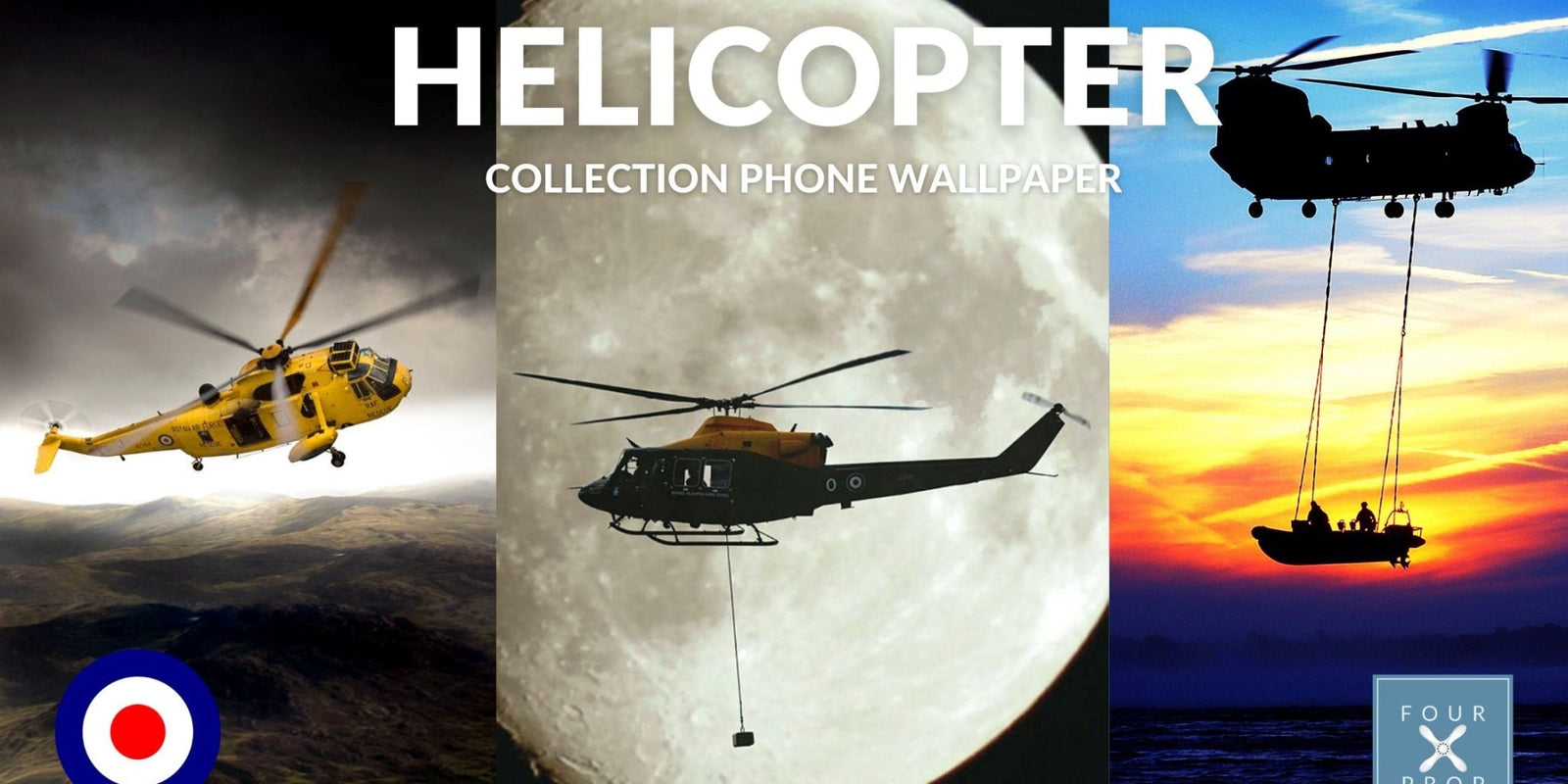 Helicopter Wallpaper Collection - Four Prop