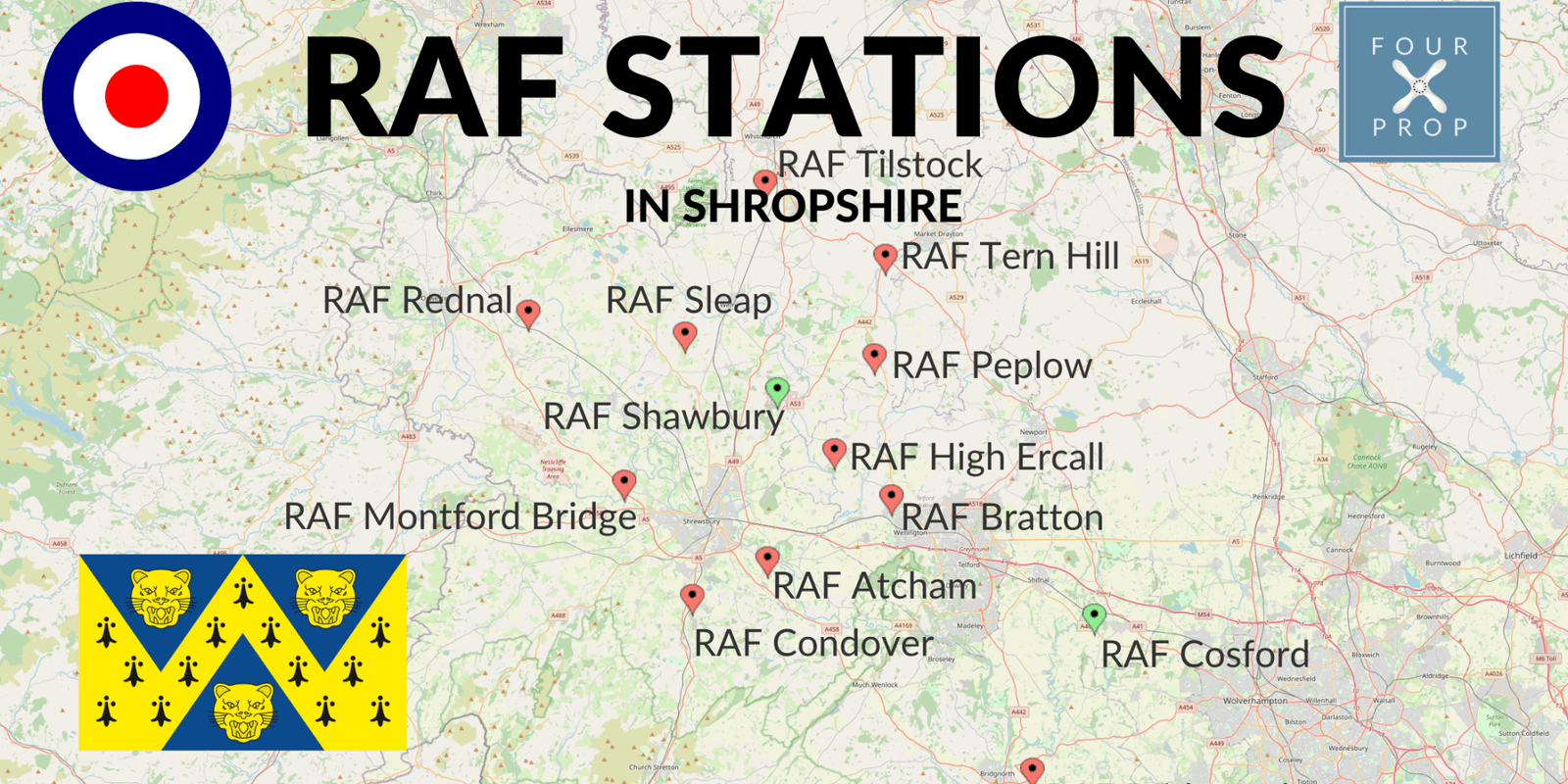 RAF Stations in Shropshire - Four Prop
