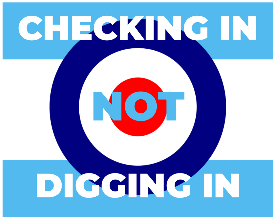 Checking In Not Digging In - Four Prop
