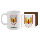 1 Sqn Tail Badge Mug and Coaster Set - Four Prop