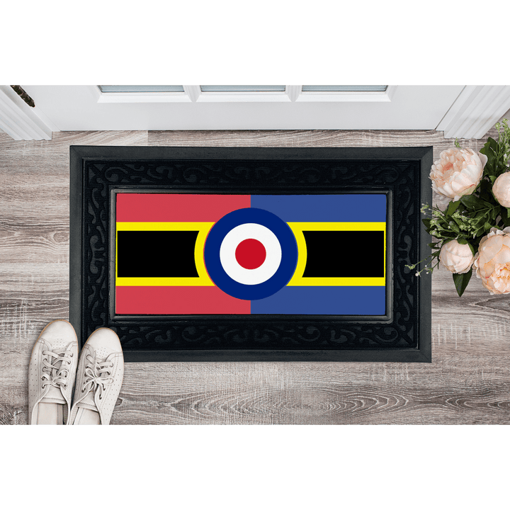 111 Squadron Roundel Heavy Duty Door Mat - Four Prop