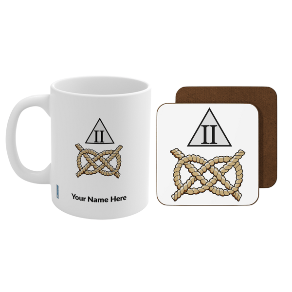 2 Sqn Tail Badge Mug and Coaster Set - Four Prop