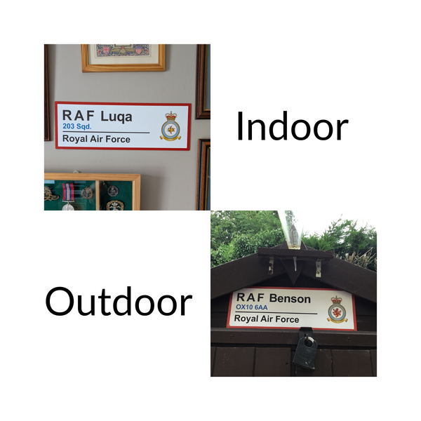 Raf Sign In RAF Station Wall Sign – Personalised for Any RAF Station (Past or Pres ...