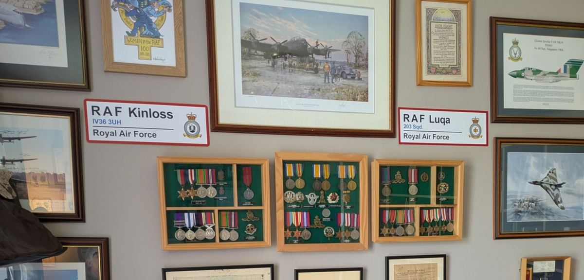 RAF Station Wall Sign