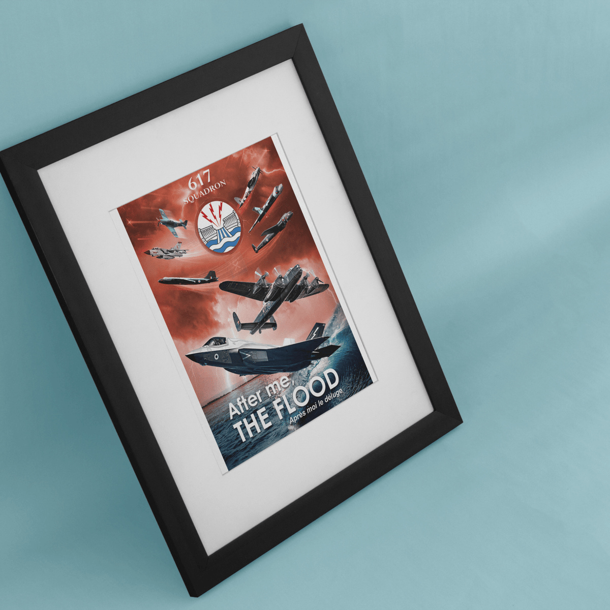 617 Sqn Framed Print - Four Prop