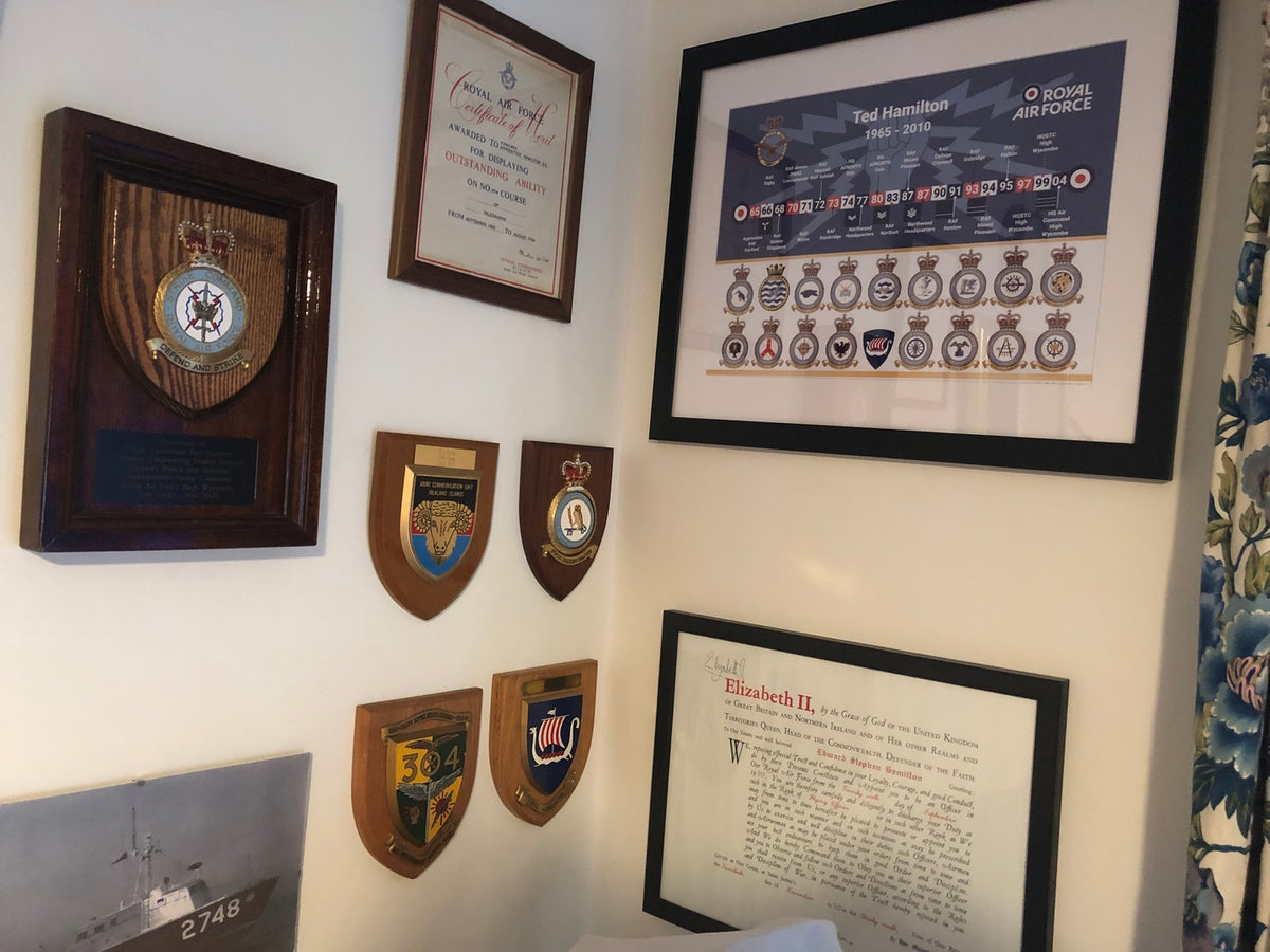 Personalised Framed RAF Career Print