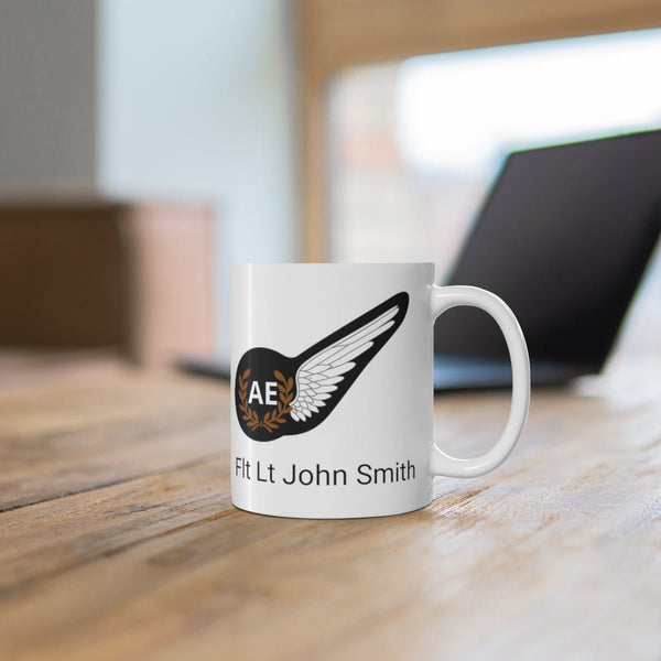Air Electronics (AE) Flying Badge Mug - Four Prop