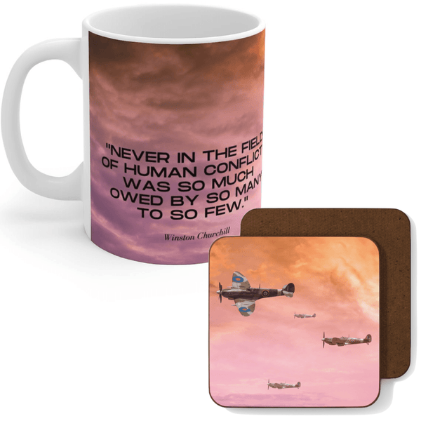 Battle of Britain Mug & Coaster - Four Prop