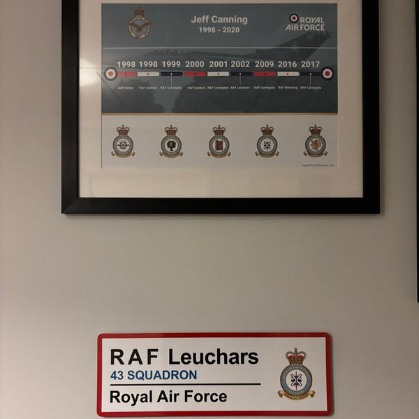 RAF Career Print and Station Wall Sign Bundle - Four Prop
