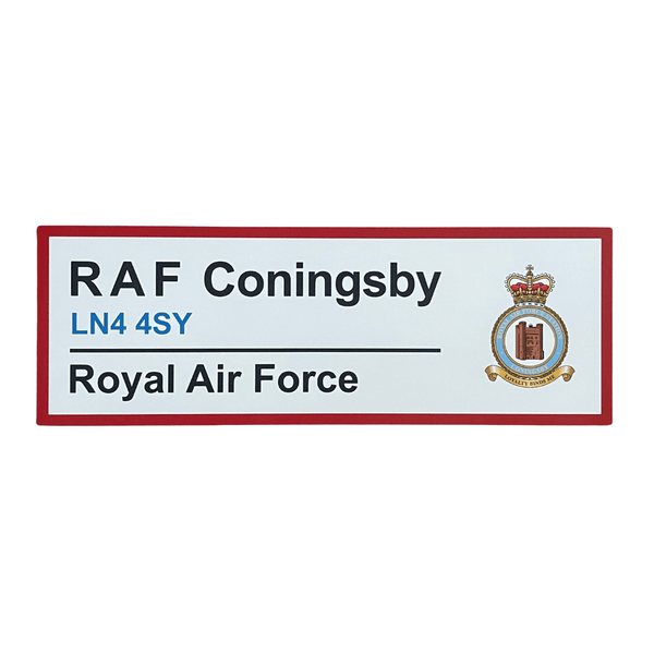 RAF Coningsby Station Wall Sign - Four Prop