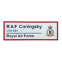 RAF Coningsby Station Wall Sign - Four Prop