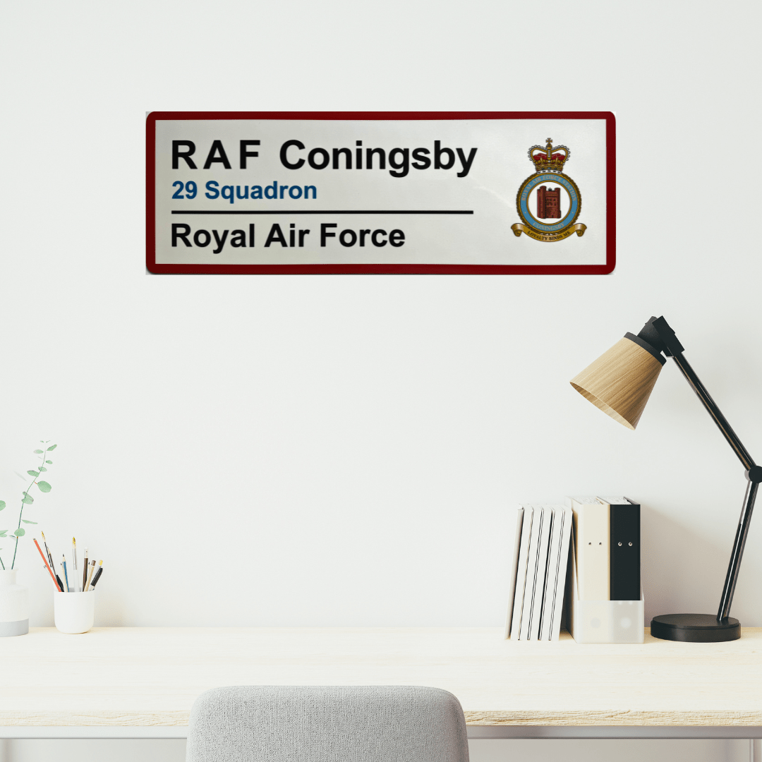RAF Coningsby Station Wall Sign - Four Prop