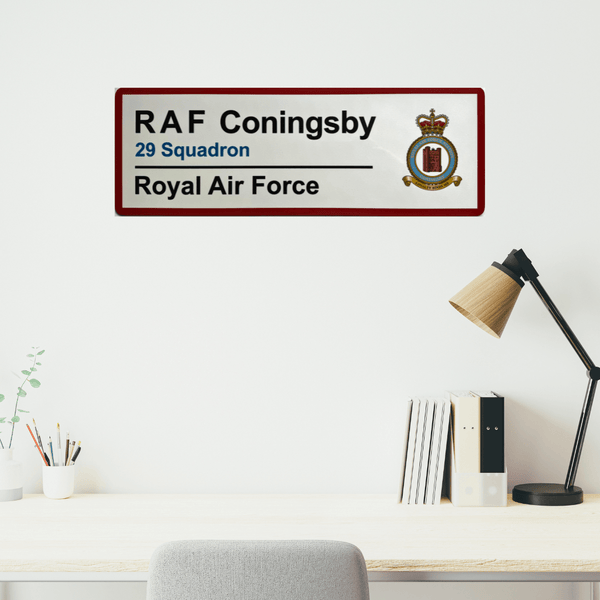 RAF Coningsby Station Wall Sign - Four Prop