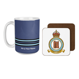 RAF Officer Large Mug & Coaster Set - Four Prop