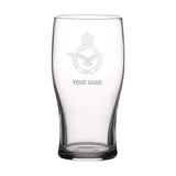 RAF Personalised Engraved Pint Glass - Four Prop