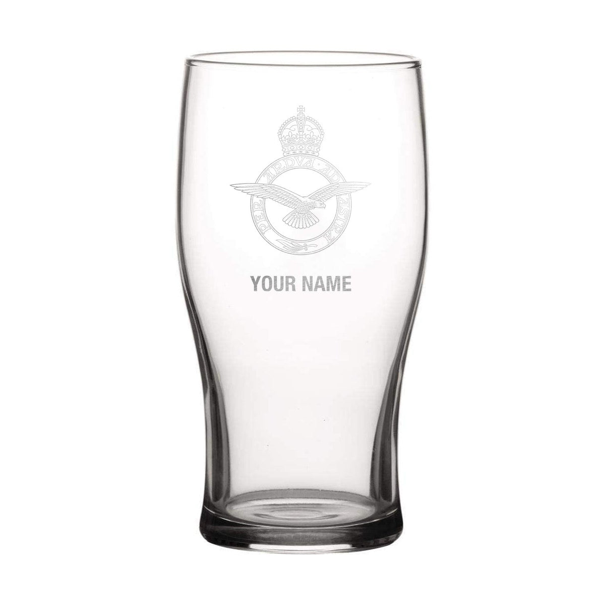 RAF Personalised Engraved Pint Glass - Four Prop