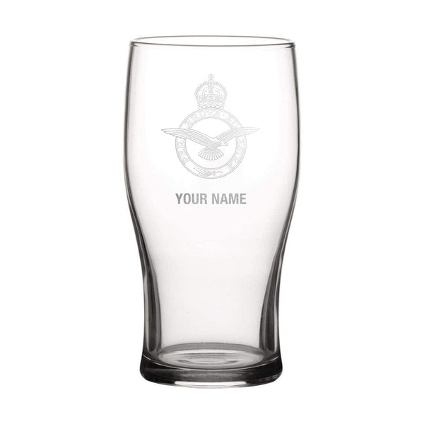 RAF Personalised Engraved Pint Glass - Four Prop