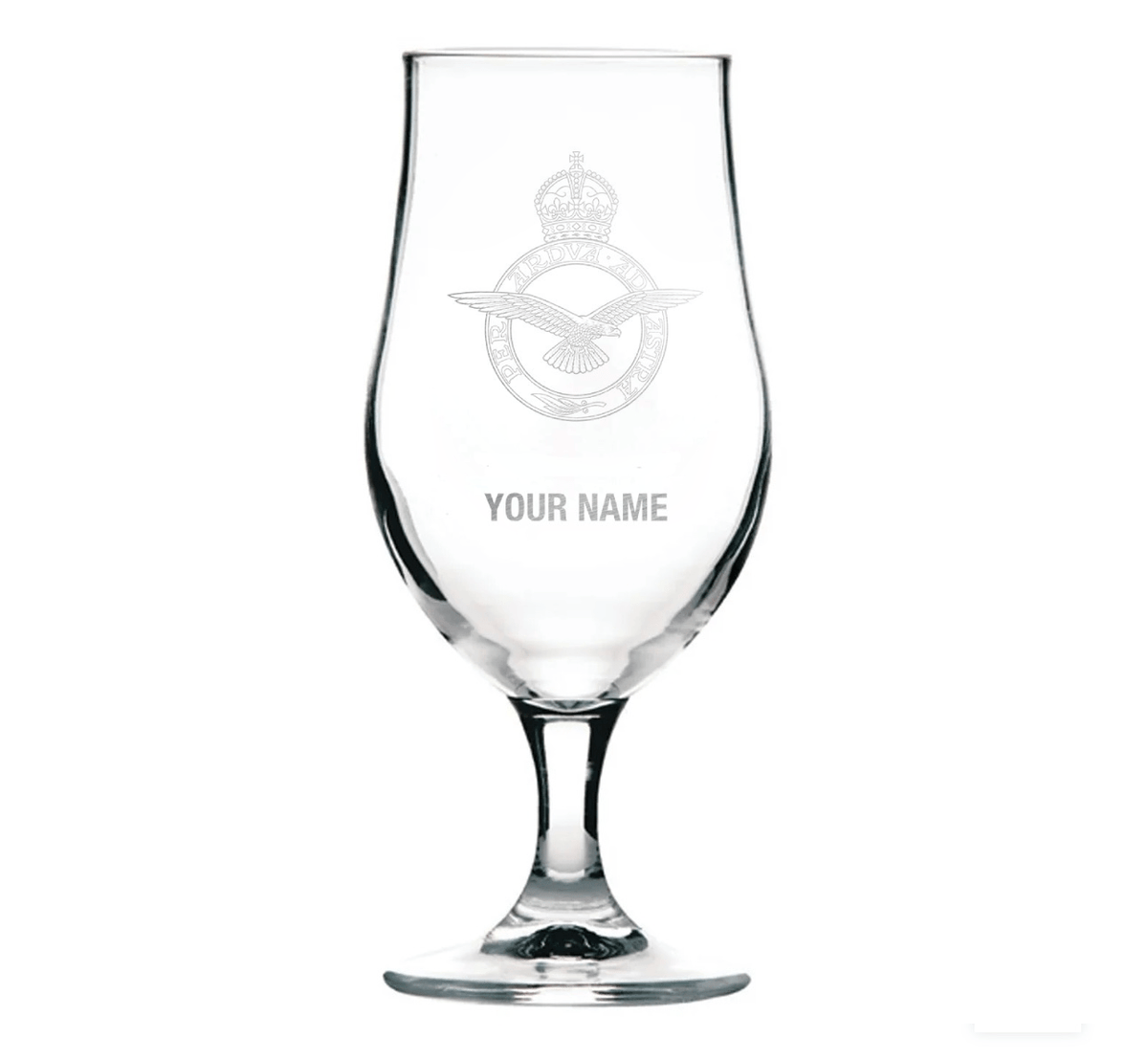 RAF Personalised Engraved Stemmed Beer Glass - Four Prop