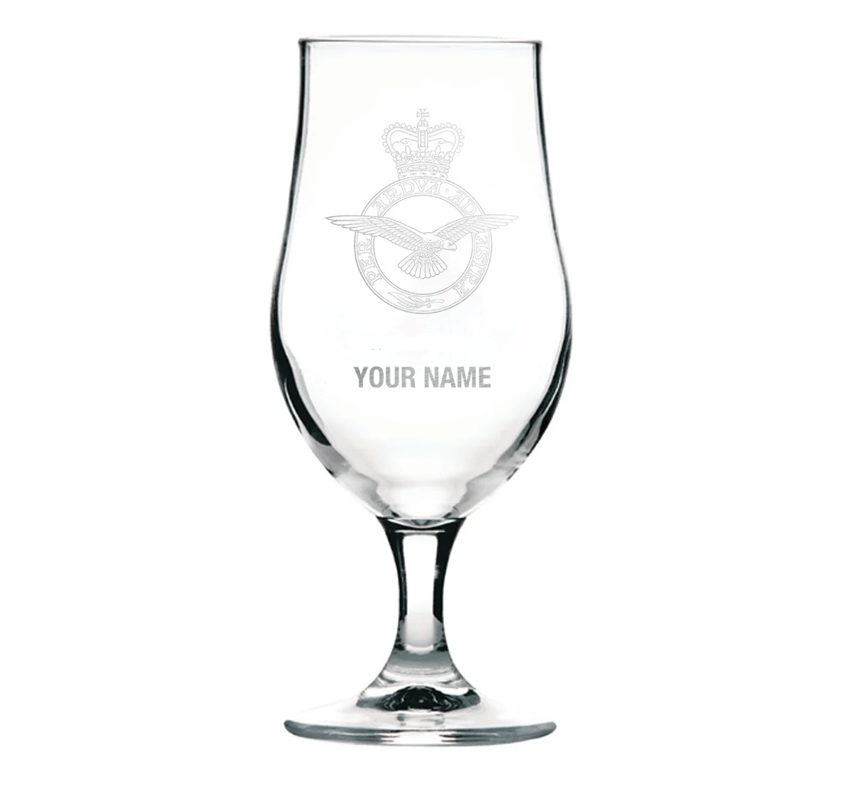 RAF Personalised Engraved Stemmed Beer Glass - Four Prop