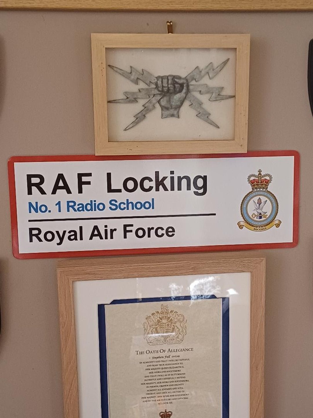 RAF Station Wall Sign - Four Prop