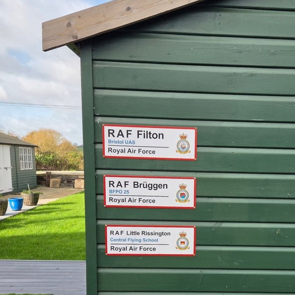 RAF Station Wall Sign - Four Prop