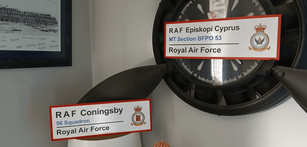 RAF Station Wall Sign - Four Prop