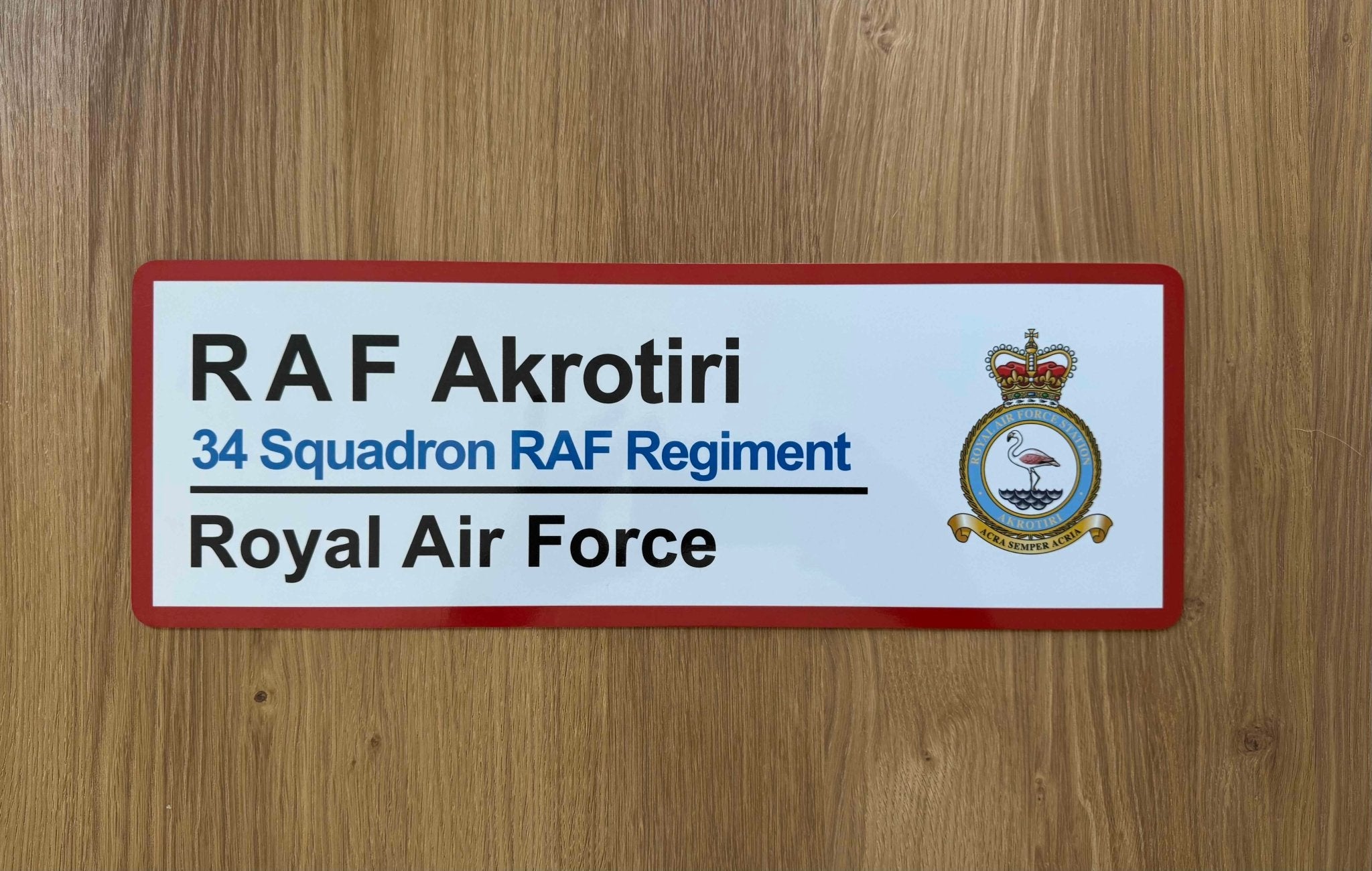 RAF Station Wall Sign – Four Prop