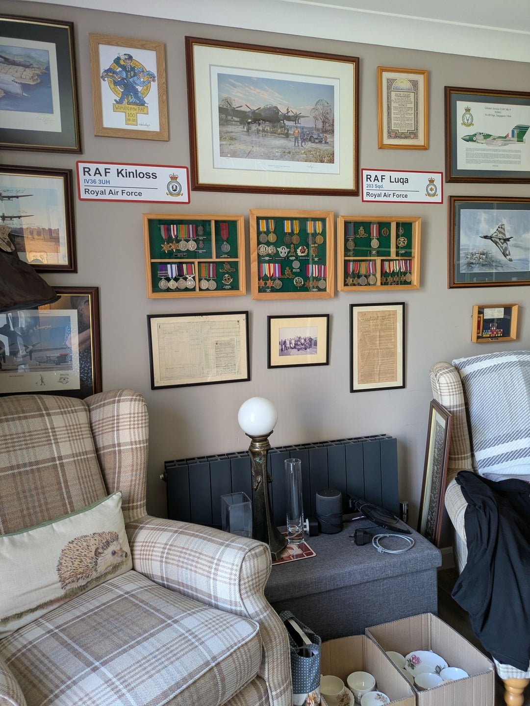 RAF Station Wall Sign - Four Prop