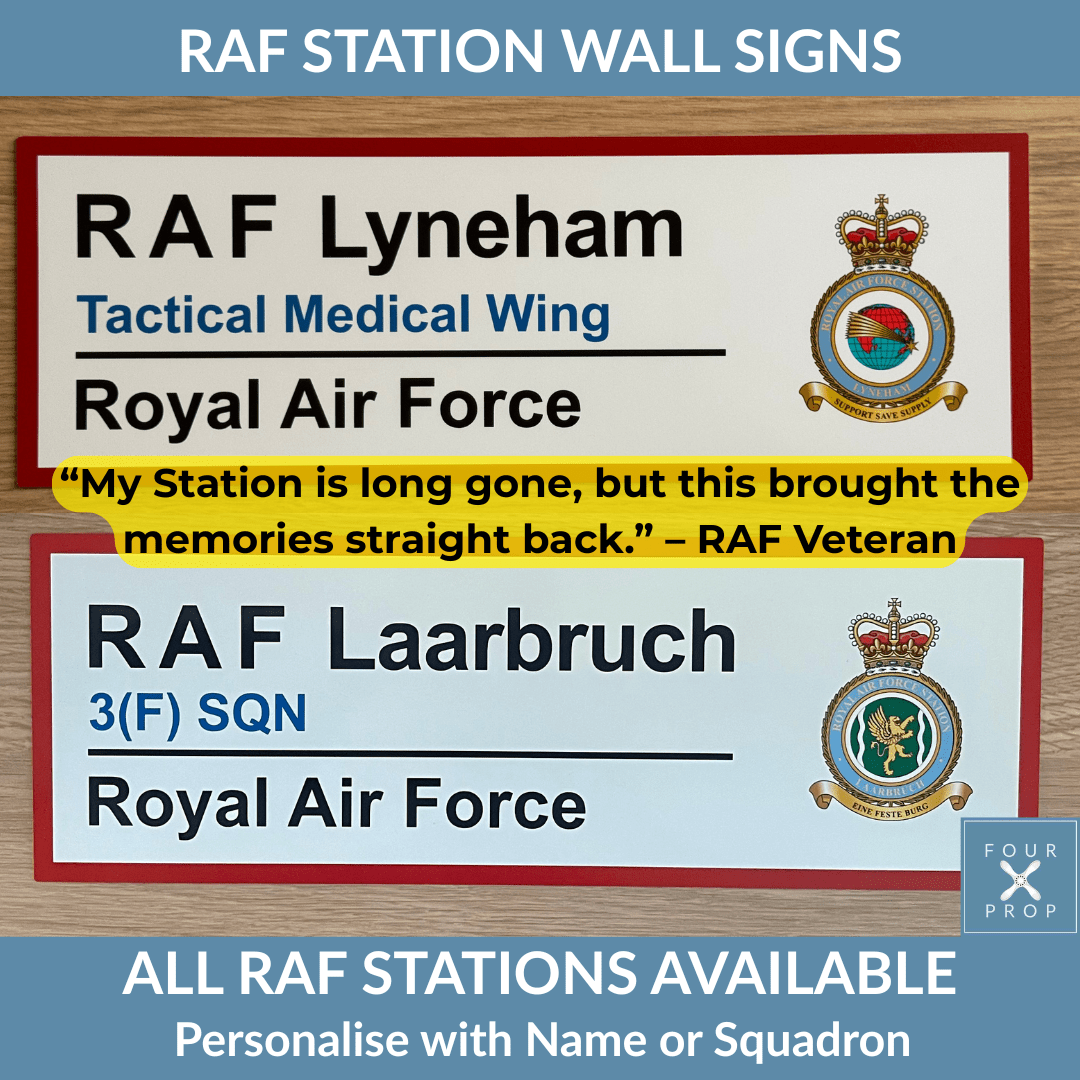 Raf Sign In RAF Station Wall Sign – Four Prop