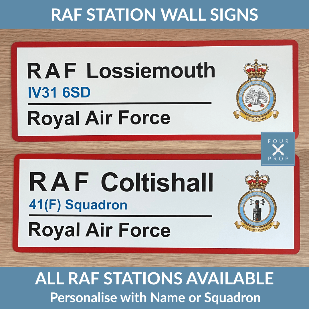 Raf Sign In RAF Station Wall Sign – Four Prop