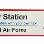 RAF Station Wall Sign - Four Prop