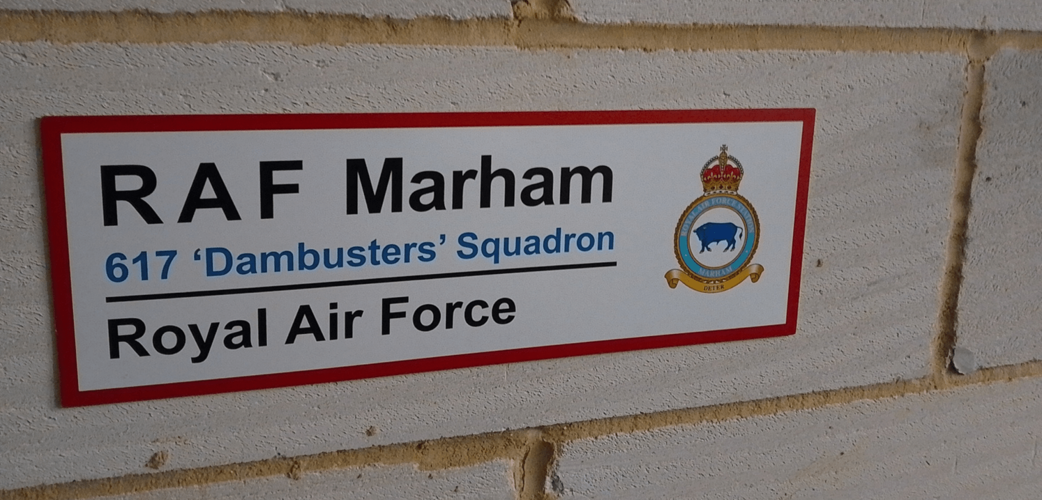 RAF Station Wall Sign - Four Prop