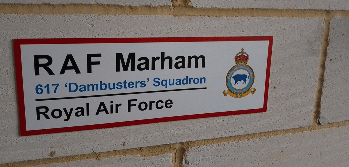 RAF Station Wall Sign - Four Prop