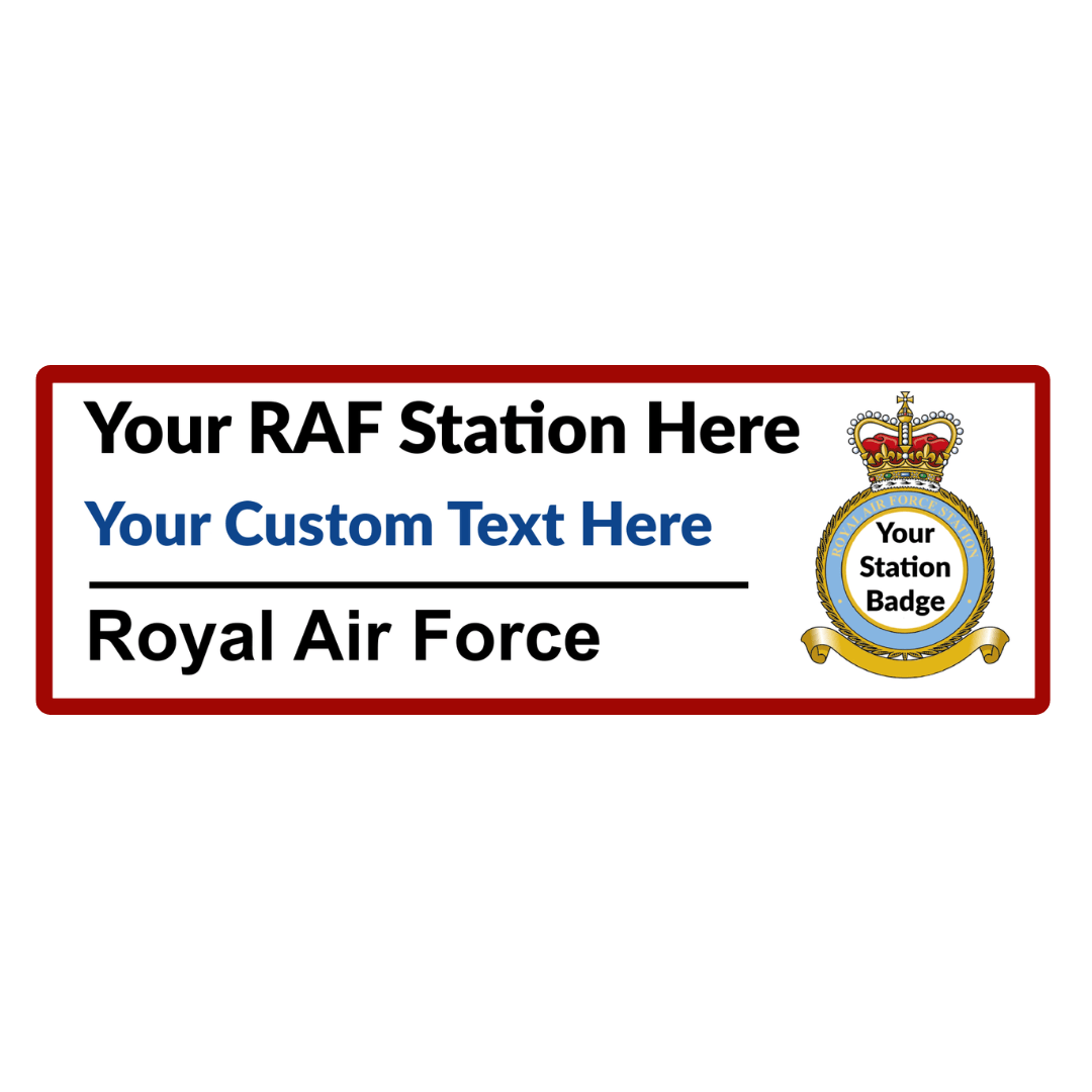 RAF Station Wall Sign - Four Prop