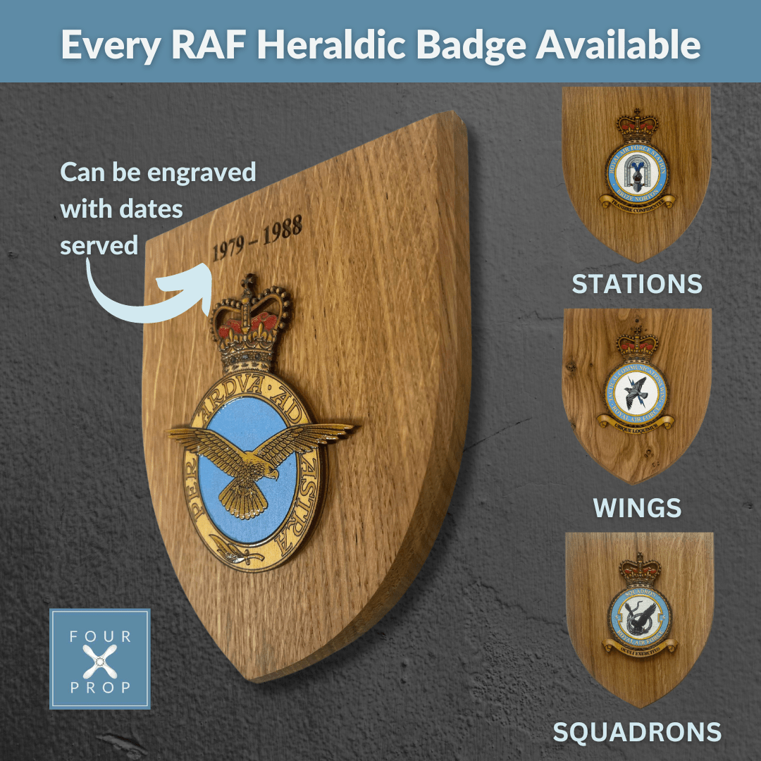 RAF Wall Plaque - Four Prop