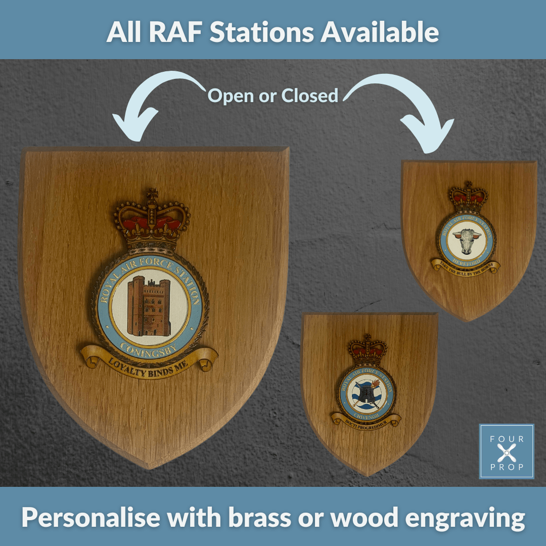 RAF Wall Plaque - Four Prop