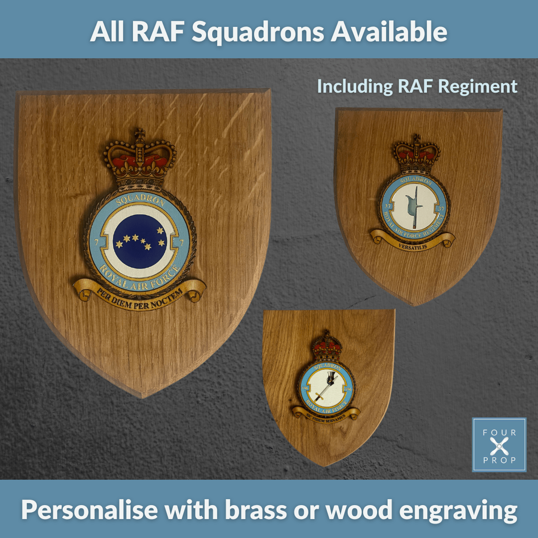 RAF Wall Plaque - Four Prop