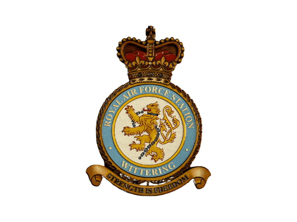 RAF Wood Heraldic Badge - Four Prop