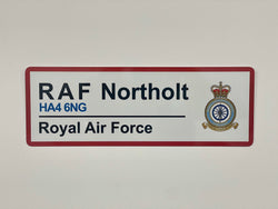 RAF Station Wall Sign