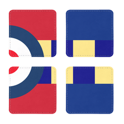 LIV Squadron Pack of Four Coasters - Four Prop