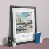 RAF Coltishall Framed Vintage Style Print - Four Prop
