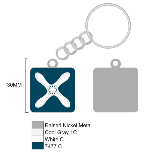 RAF Junior Technician Key Ring - Four Prop