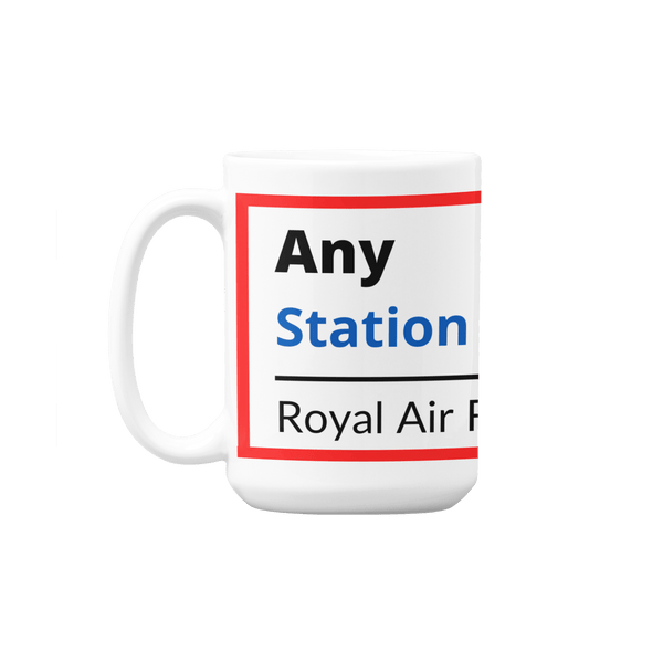RAF Station Sign with Matching Mug - Four Prop
