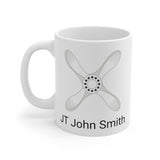 White Junior Technician (JT) Mug with Roundel - Four Prop